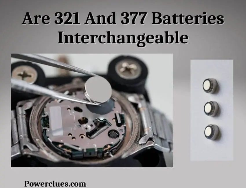 Are 321 And 377 Batteries Interchangeable? - Power Clues