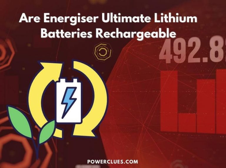 are energiser ultimate lithium batteries rechargeable?