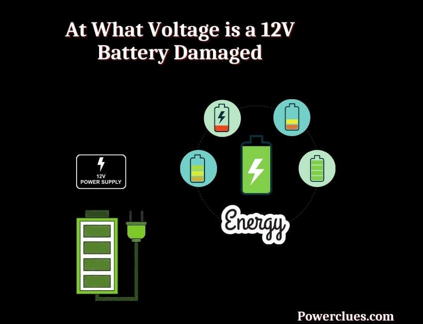 at what voltage is a 12v battery damaged