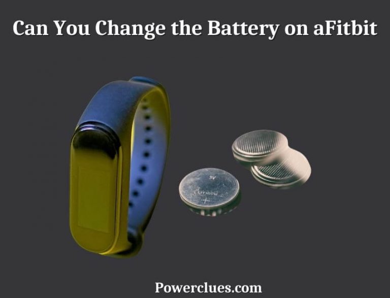 can you change the battery on a fitbit?