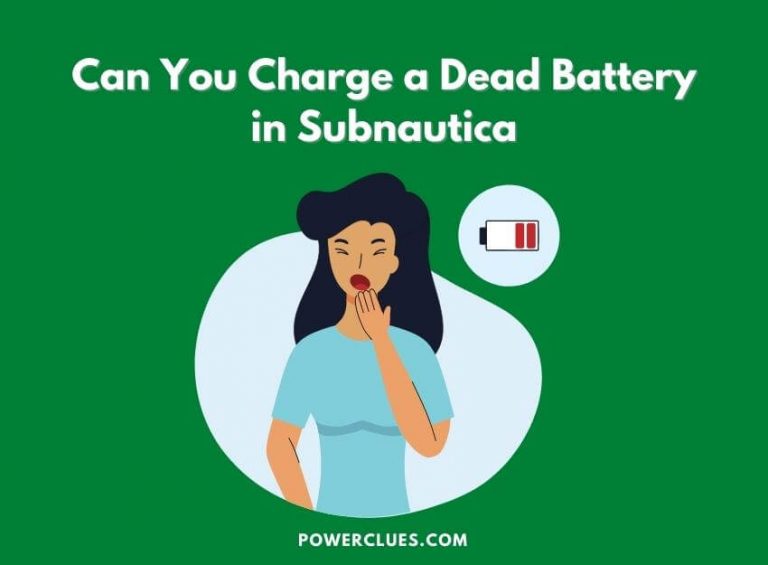 can you charge a dead battery in subnautica?