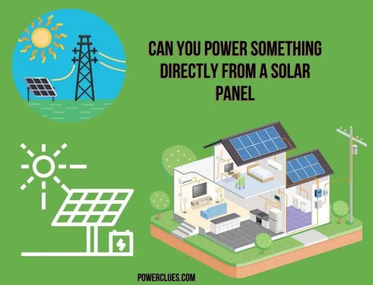 can you power something directly from a solar panel?