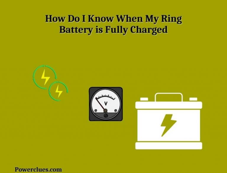 how do i know when my ring battery is fully charged?