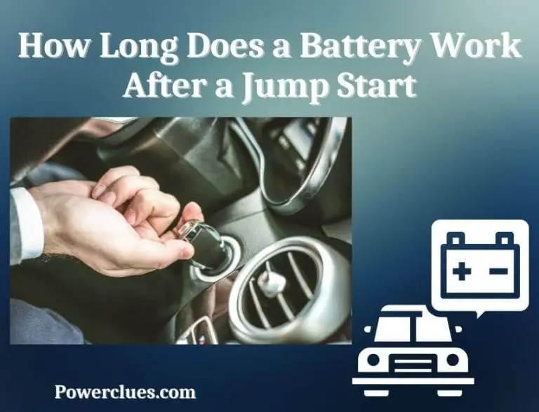 how long does a battery work after a jump start?