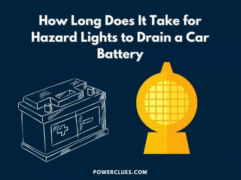 how long does it take for hazard lights to drain a car battery?