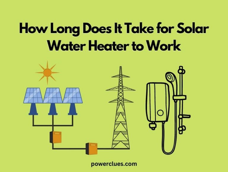 how long does it take for solar water heater to work?
