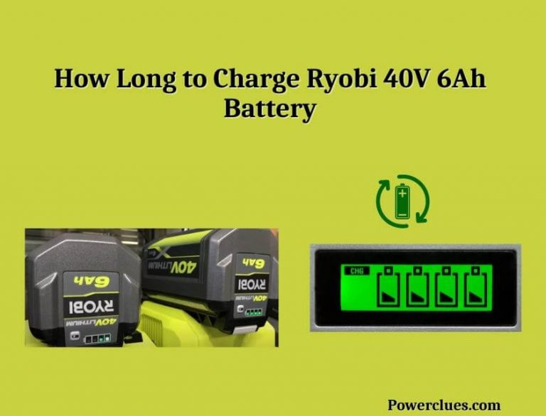 how long to charge ryobi 40v 6ah battery?