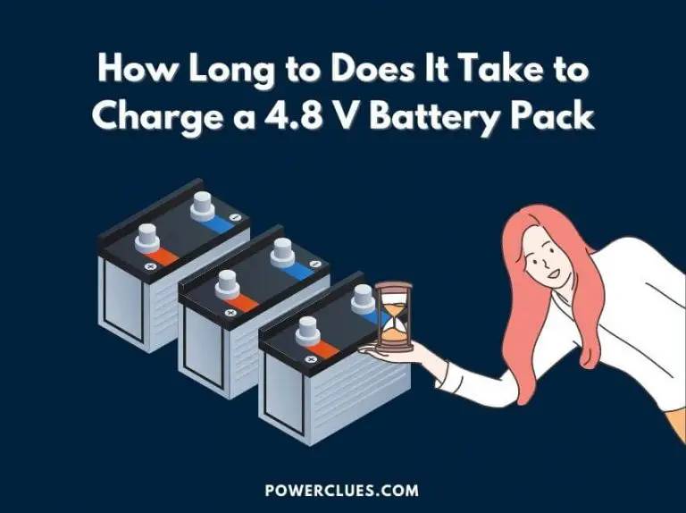 how long to does it take to charge a 4.8 v battery pack?