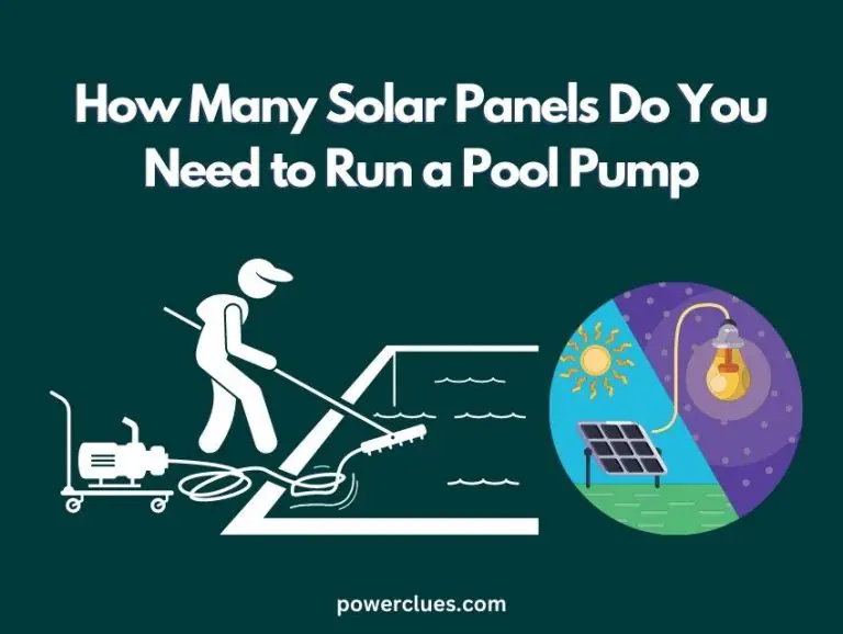 how many solar panels do you need to run a pool pump?