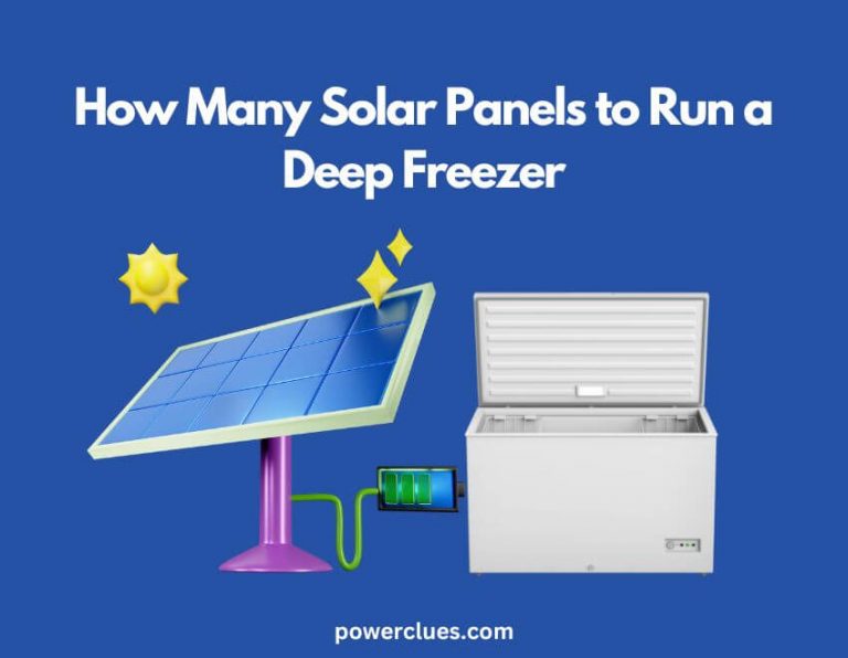 how many solar panels to run a deep freezer?