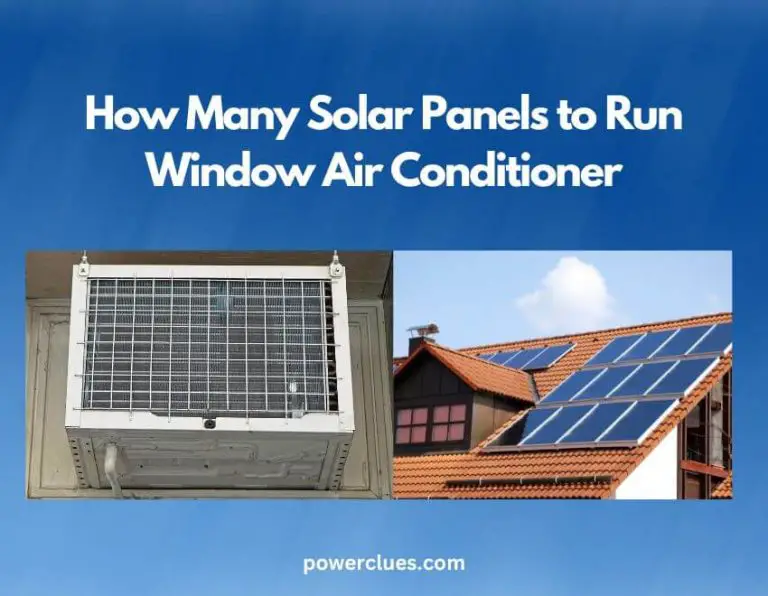 how many solar panels to run window air conditioner?