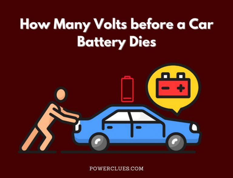 how many volts before a car battery dies?