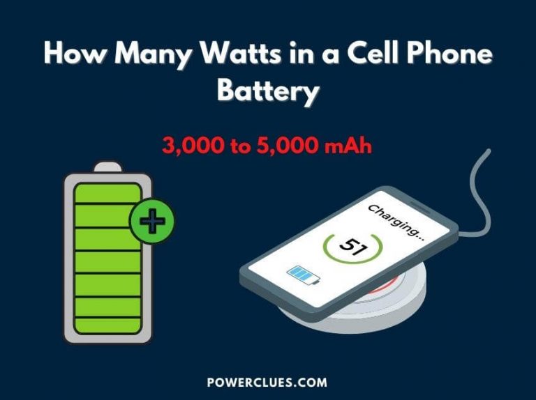 how many watts in a cell phone battery? (phone charger wattage calculator)