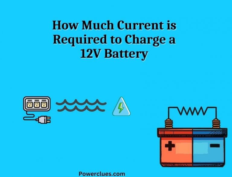 how much current is required to charge a 12v battery?