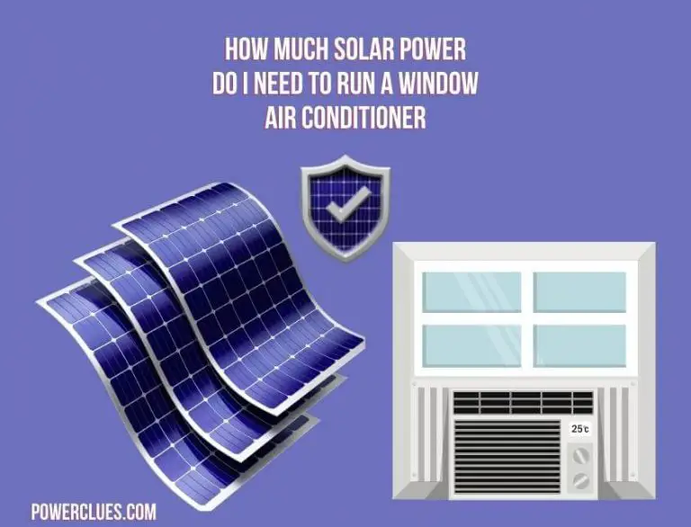 how much solar power do i need to run a window air conditioner?