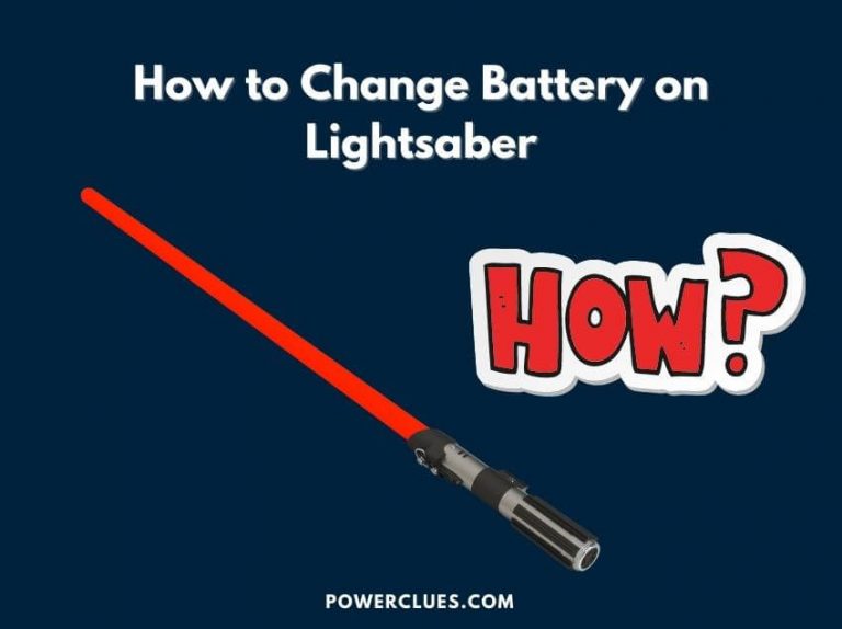 how to change battery on lightsaber?