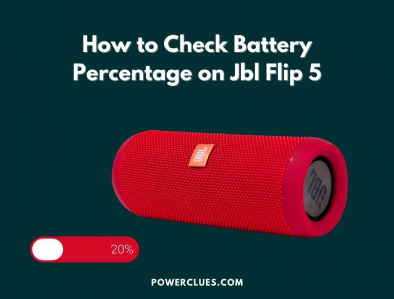 How to Check Battery Percentage on Jbl Flip 5?