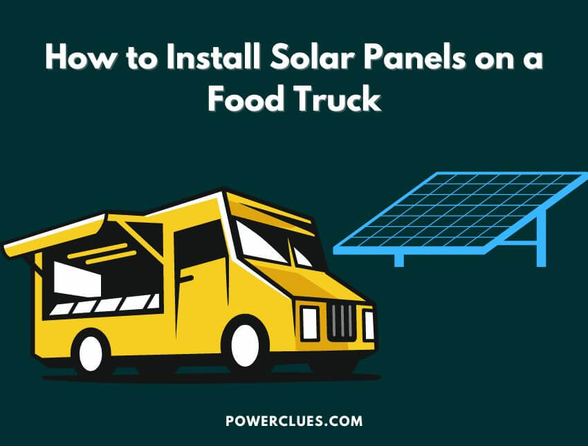 how to install solar panels on a food truck