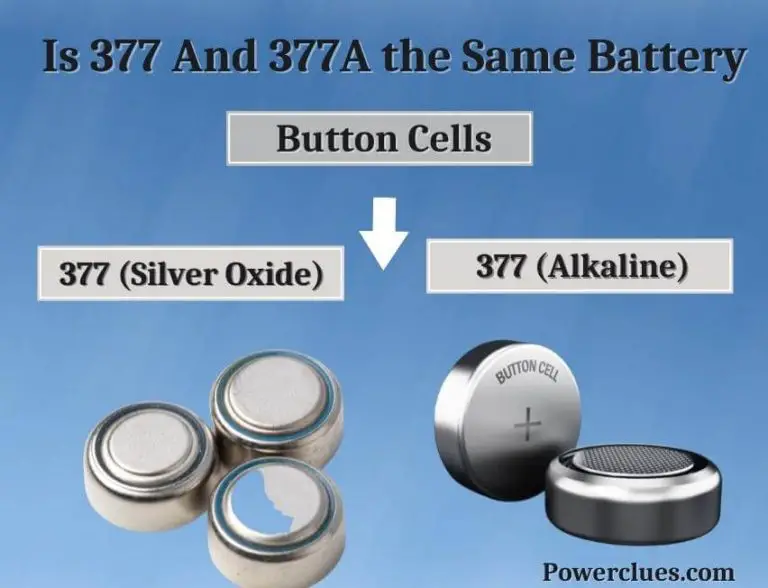 is 377 and 377a the same battery?