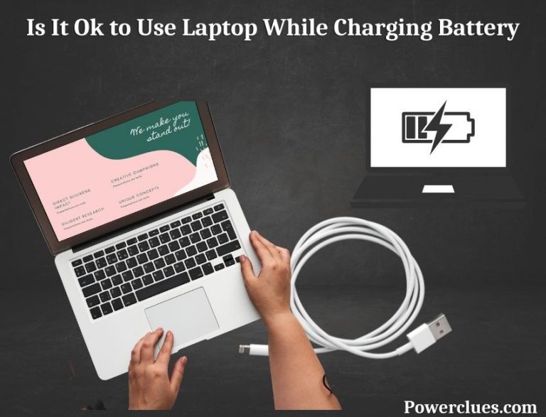 is it ok to use laptop while charging battery?