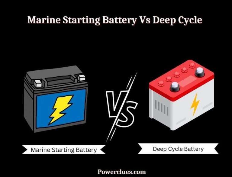 marine starting battery vs deep cycle? (what type of battery is a marine battery)