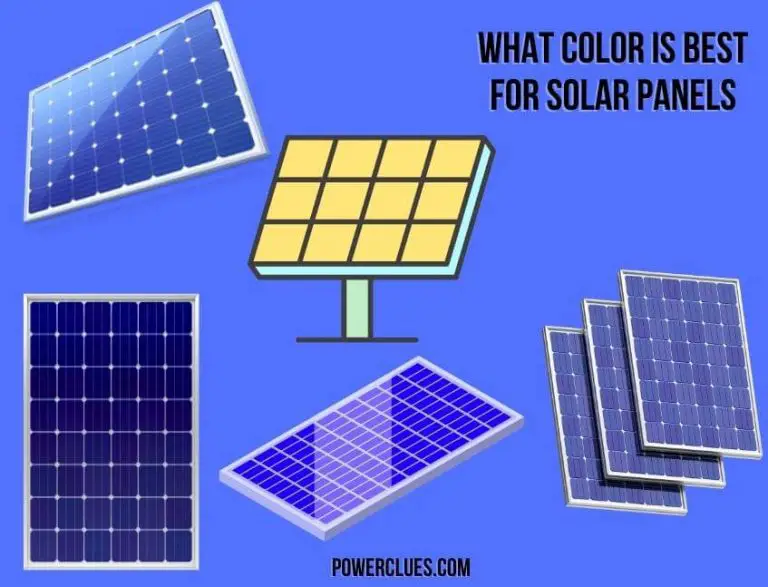 what color is best for solar panels? (black vs blue solar panels)