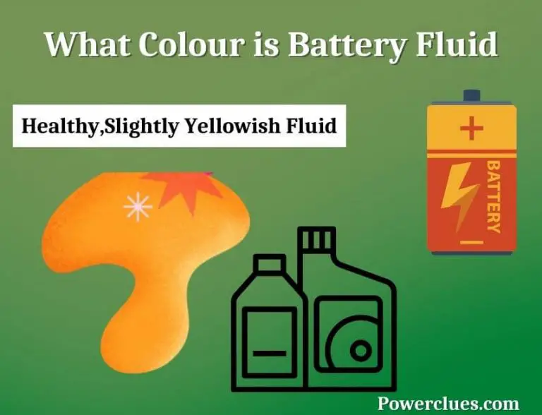 what colour is battery fluid? (what does battery acid do to skin)