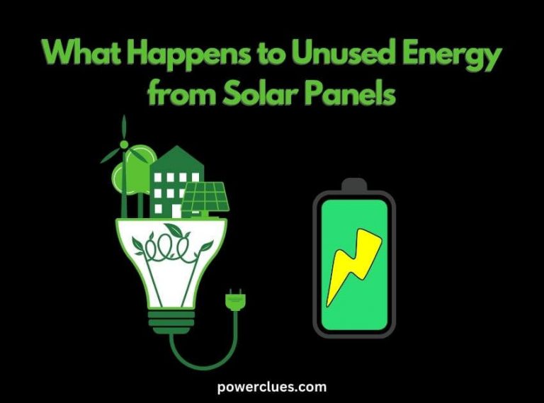 what happens to unused energy from solar panels?