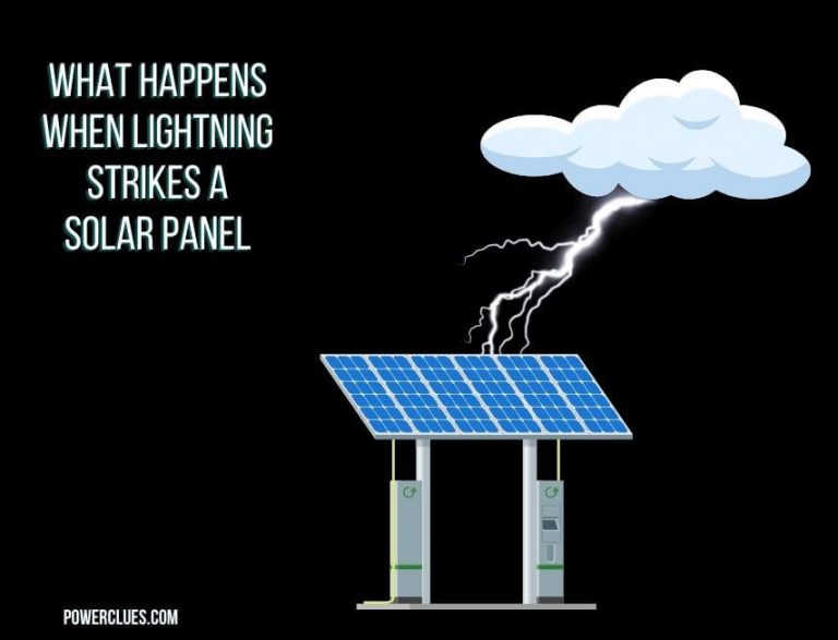 what happens when lightning strikes a solar panel?