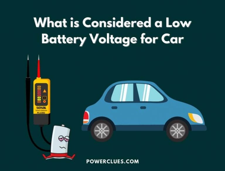 what is considered a low battery voltage for a car?