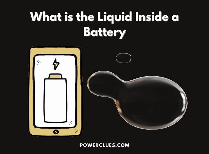 what is the liquid inside a battery
