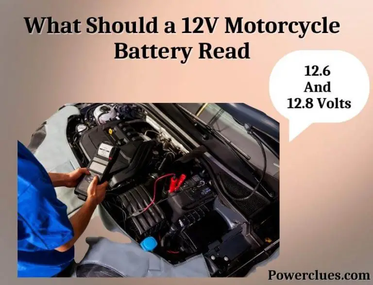 what should a 12v motorcycle battery read?