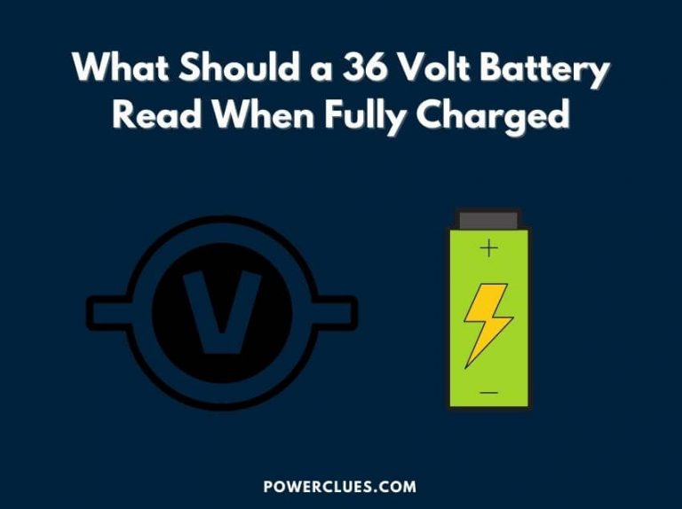 what should a 36 volt battery read when fully charged?
