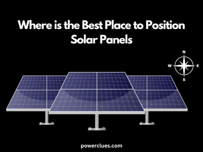 where is the best place to position solar panels?