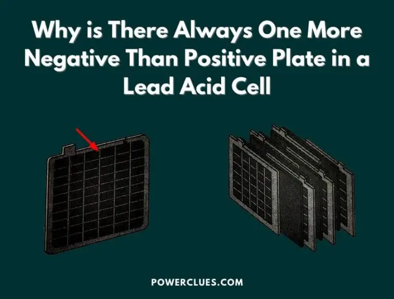 Why is There Always One More Negative Than Positive Plate in a Lead Acid Cell?