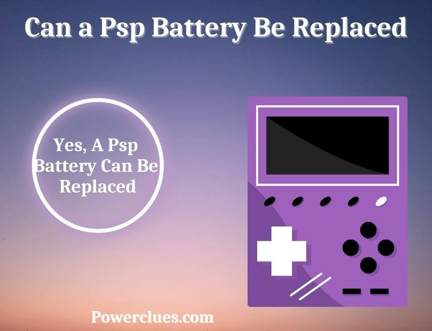 can a psp battery be replaced