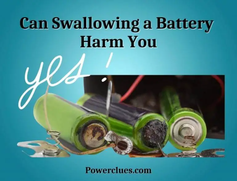 can swallowing a battery harm you