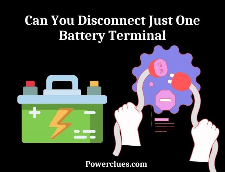 Can You Disconnect Just One Battery Terminal? (Here is the Well Explanation)