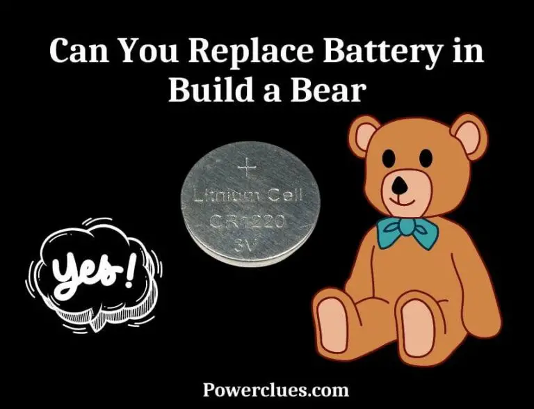 can you replace the battery in build a bear? (answered)