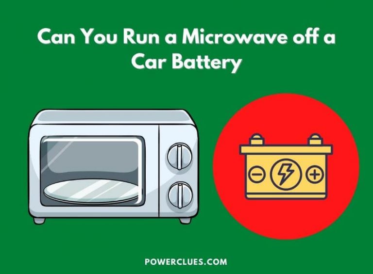 can you run a microwave off a car battery?