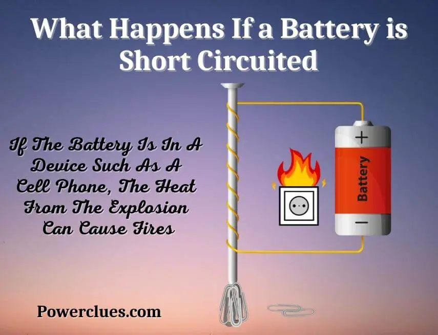 what happens if a battery is short circuited