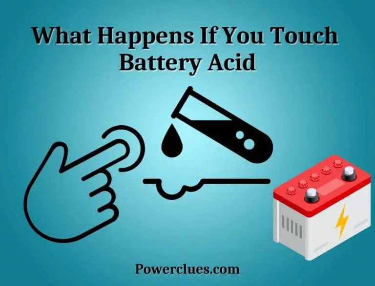 what happens if you touch battery acid