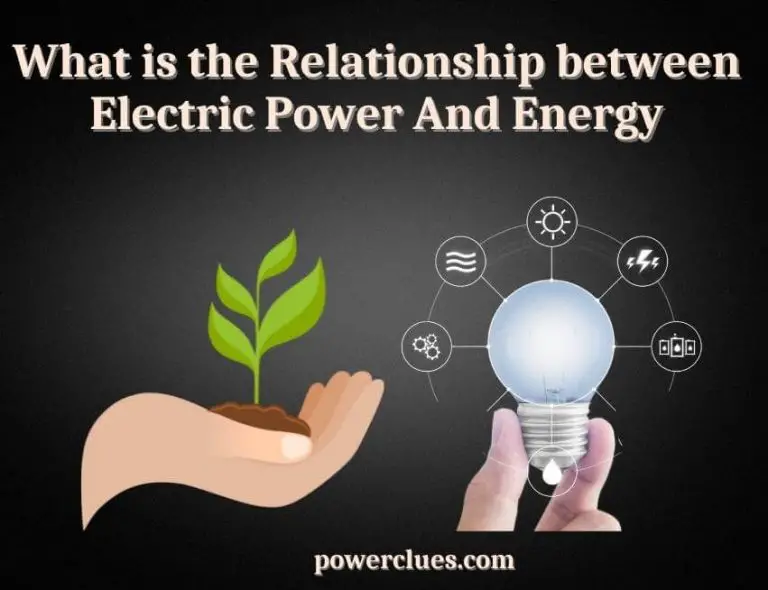 what is the relationship between electric power and energy?