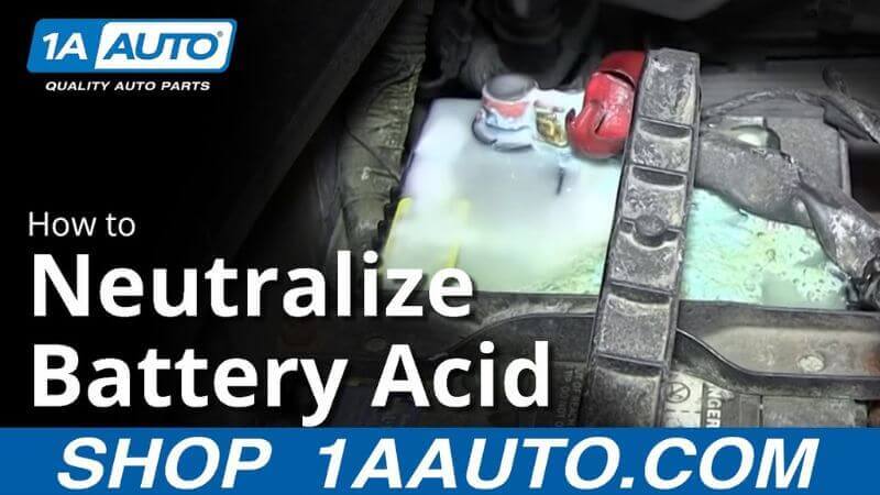 how to neutralize battery acid on carpet