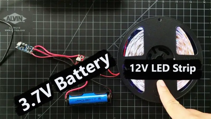 how long can led lights remain powered on a battery