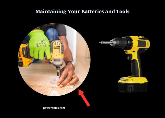 maintaining your batteries and tools