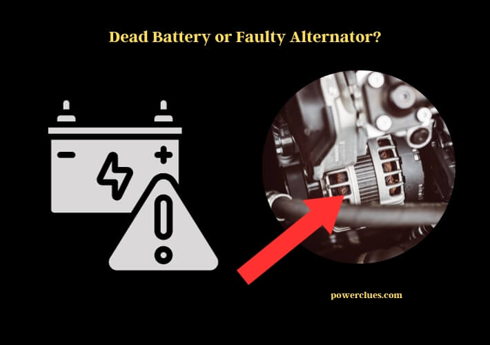 dead battery or faulty alternator