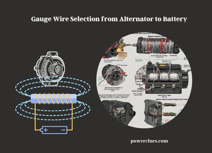 gauge wire selection from alternator to battery