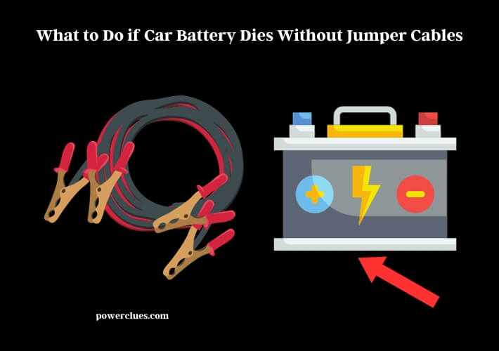 what to do if car battery dies without jumper cables